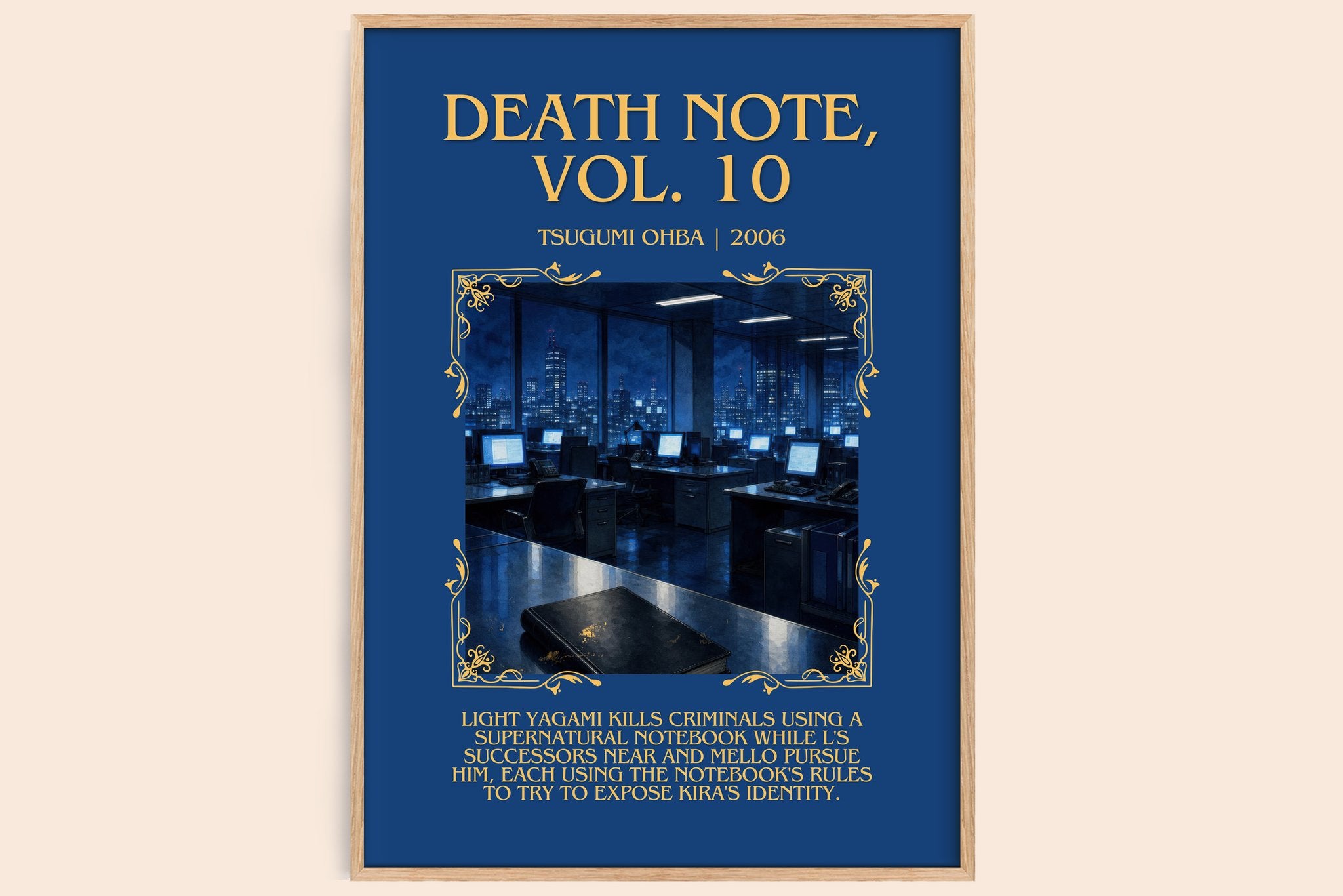 Death Note, Vol. 10 Minimalist Book Poster by Tsugumi Ohba