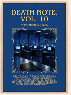 Death Note, Vol. 10 Minimalist Book Poster by Tsugumi Ohba – book poster