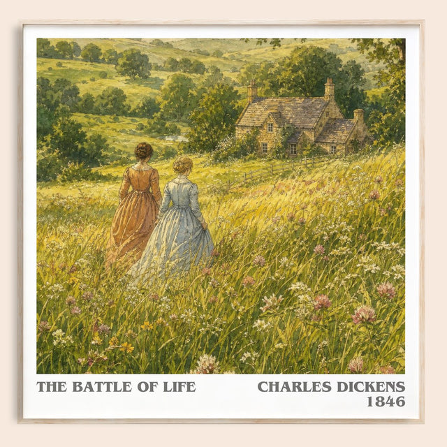 The Battle Of Life Literary Art Print by Charles Dickens