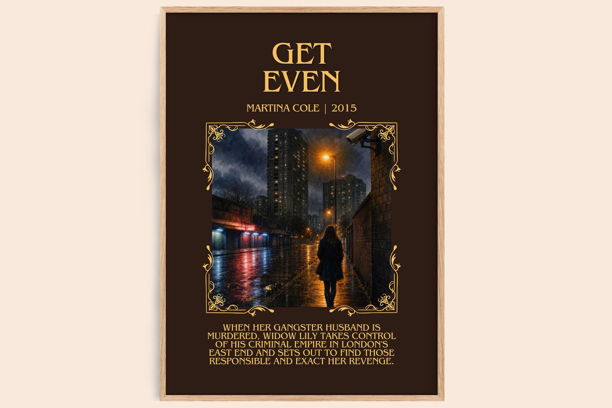 Get Even Minimalist Book Poster by Martina Cole