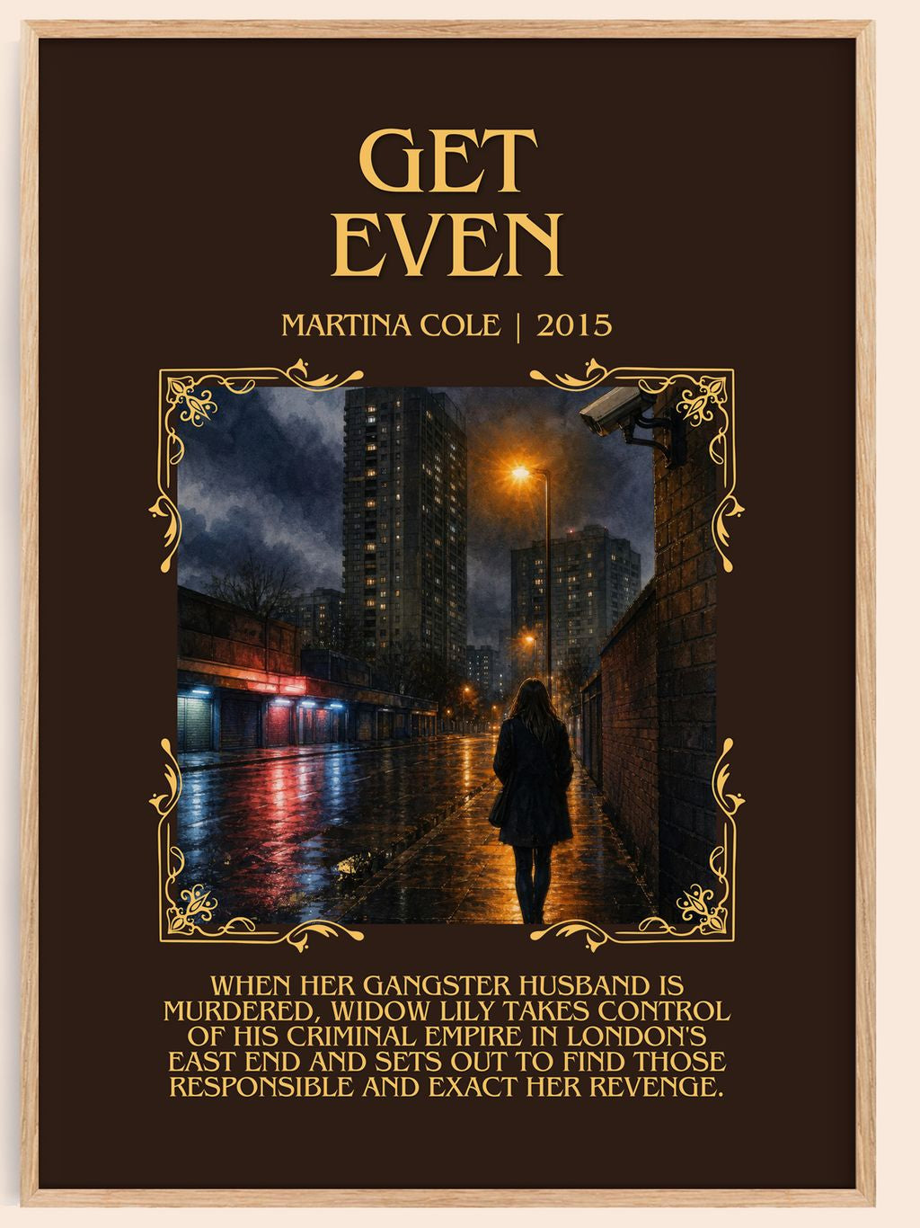 Get Even Minimalist Book Poster by Martina Cole – book poster