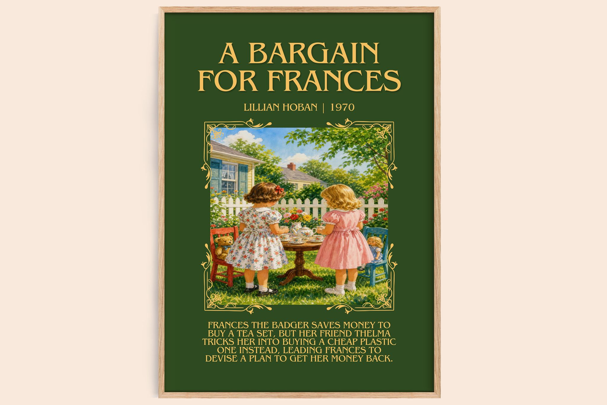 A Bargain for Frances Minimalist Book Poster by Lillian Hoban