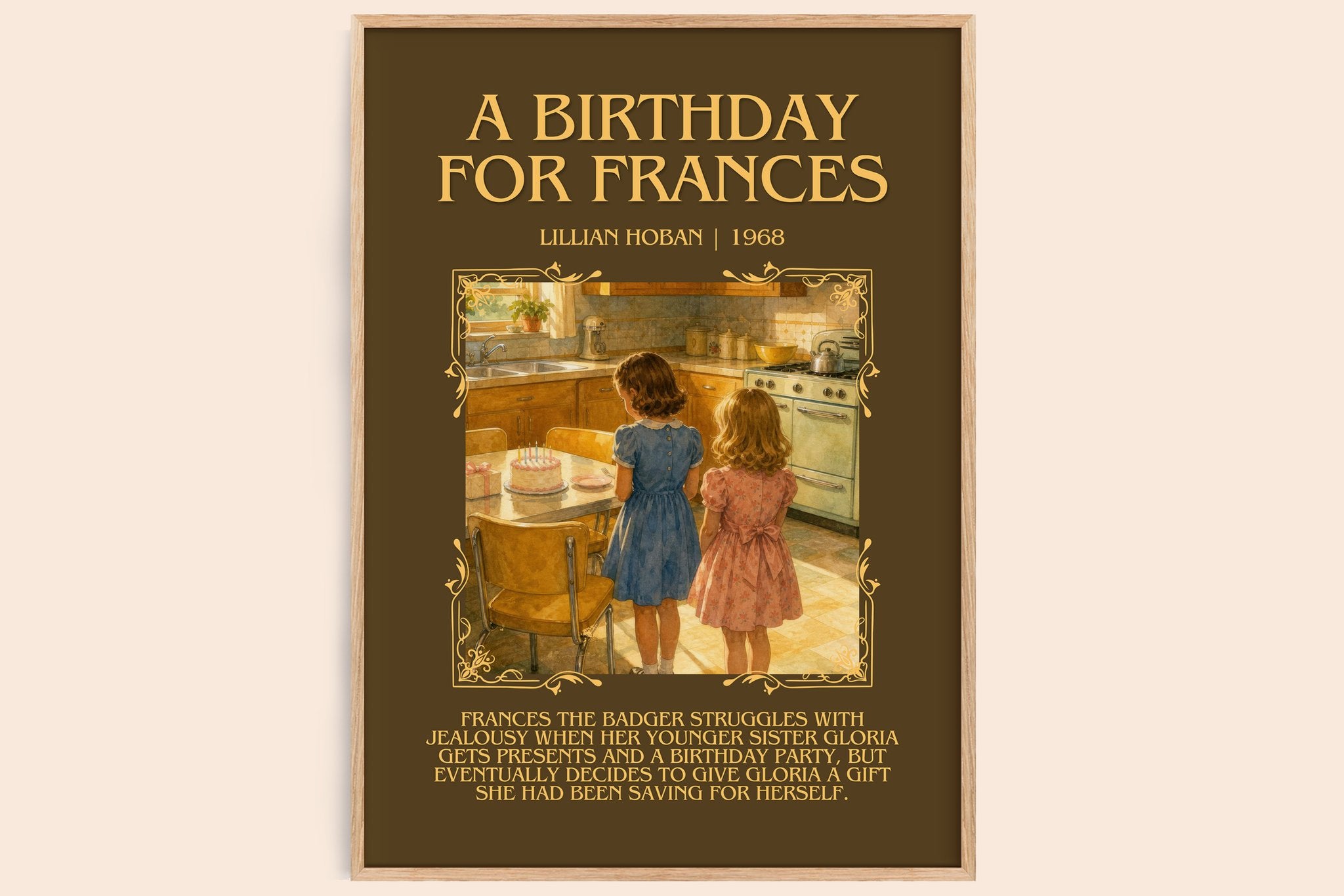 A birthday for Frances Minimalist Book Poster by Lillian Hoban