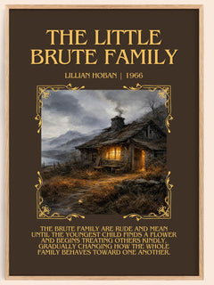 The little Brute family Minimalist Book Poster by Lillian Hoban – book poster