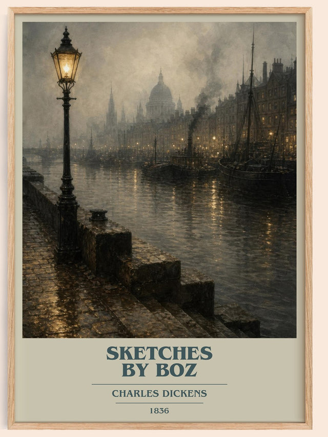 Sketches By Boz Book Cover Poster by Charles Dickens
