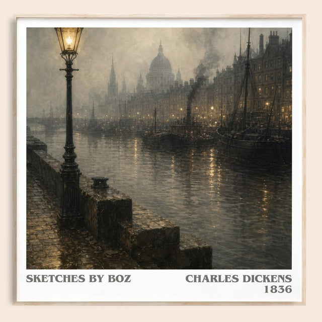 Sketches By Boz Literary Art Print by Charles Dickens