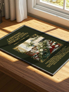 Christmas with Martha Stewart living Minimalist Book Poster by Martha Stewart – print on a sunlit desk