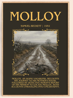 Molloy Minimalist Book Poster by Samuel Beckett – book poster
