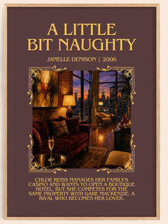 A Little Bit Naughty Minimalist Book Poster by Janelle Denison – book poster