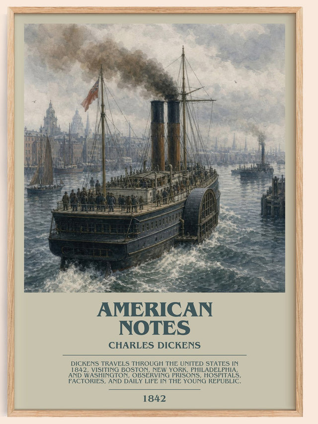 American Notes Bookish Wall Art by Charles Dickens