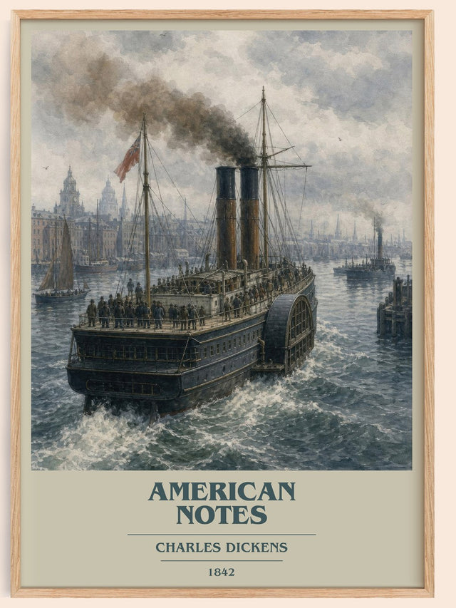 American Notes Book Cover Poster by Charles Dickens
