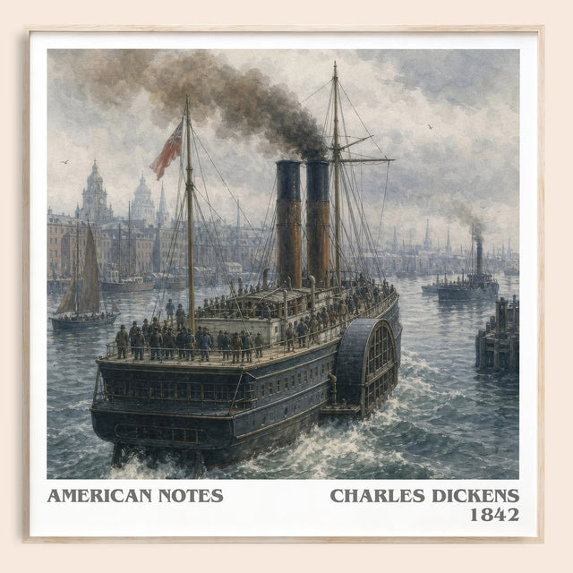 American Notes Literary Art Print by Charles Dickens