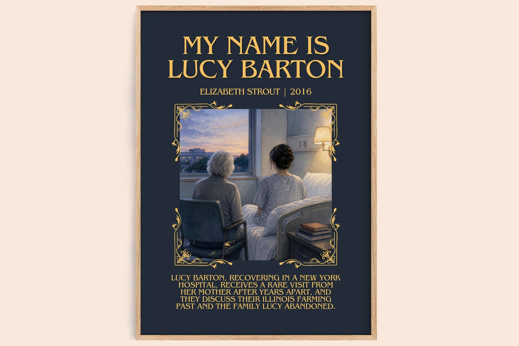 My Name is Lucy Barton Minimalist Book Poster by Elizabeth Strout
