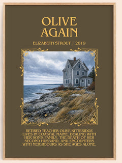Olive Again Minimalist Book Poster by Elizabeth Strout – book poster