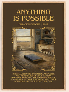 Anything is possible Minimalist Book Poster by Elizabeth Strout – book poster