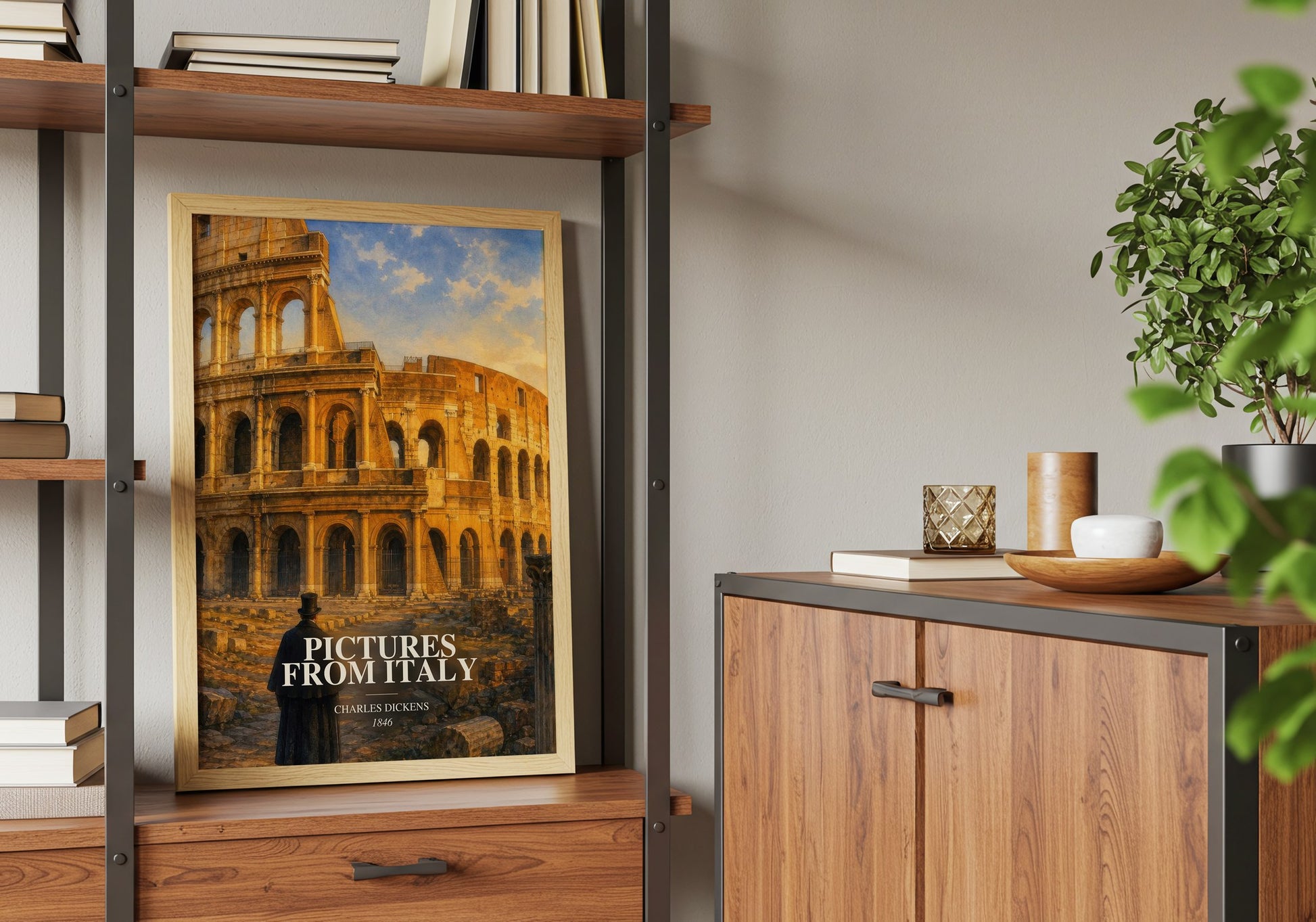 Pictures From Italy book watercolour illustration paper finish options – matte satin gloss