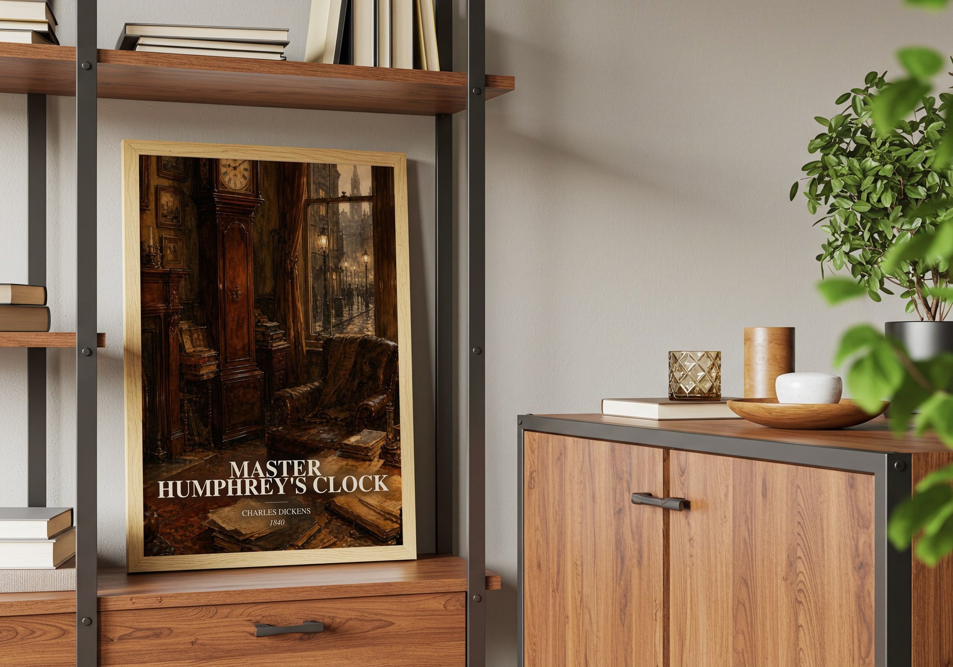 Master Humphrey'S Clock book watercolour illustration paper finish options – matte satin gloss
