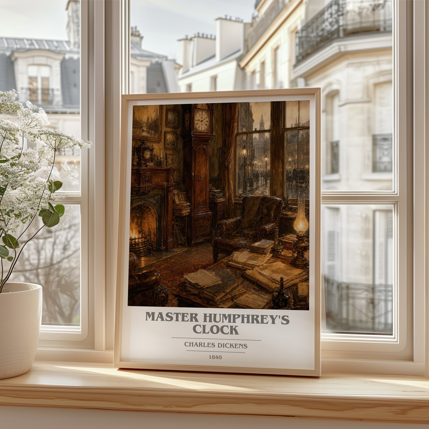 Master Humphrey'S Clock book cover poster colour and style options – Charles Dickens book art