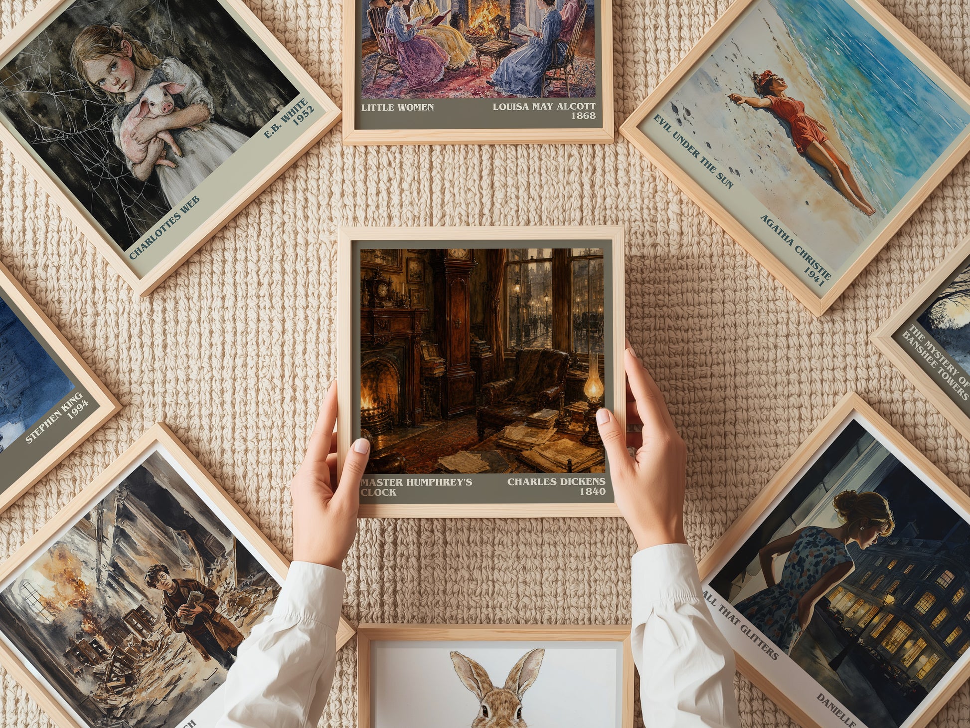 Master Humphrey'S Clock literary book poster framed on wall – classic literature wall art
