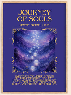 Journey of souls Minimalist Book Poster by Newton, Michael – book poster