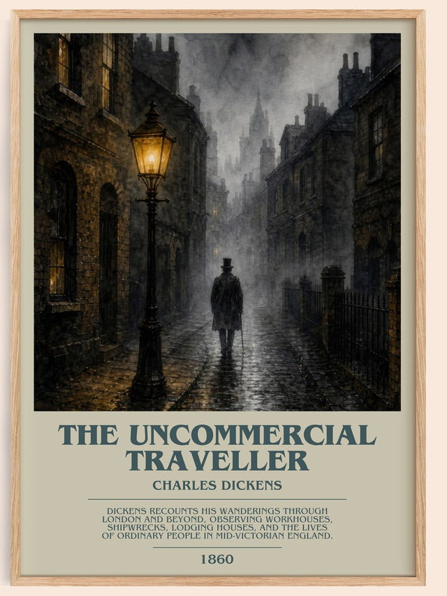 The Uncommercial Traveller Bookish Wall Art by Charles Dickens