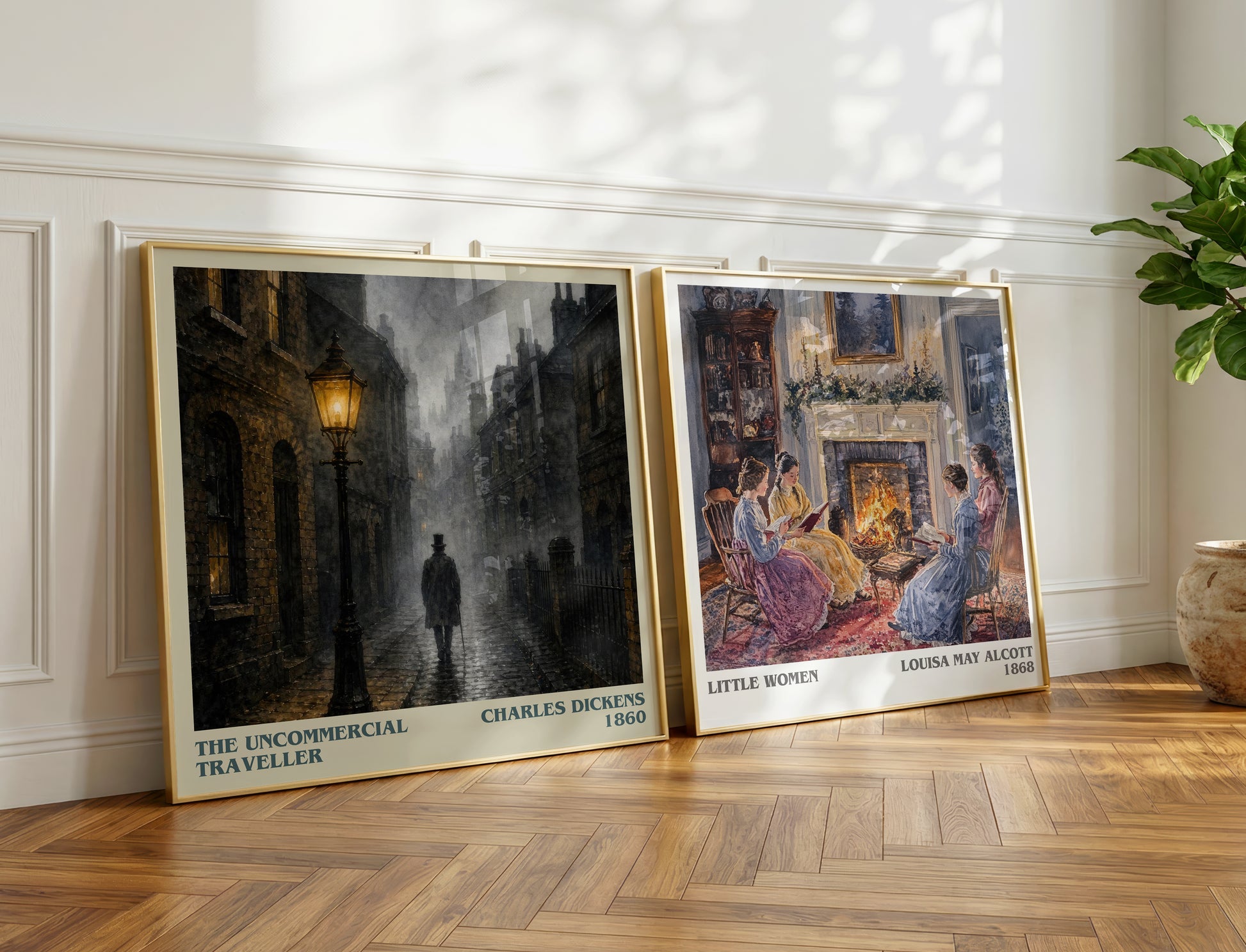 The Uncommercial Traveller literary print on bookshelf – Charles Dickens fan gift