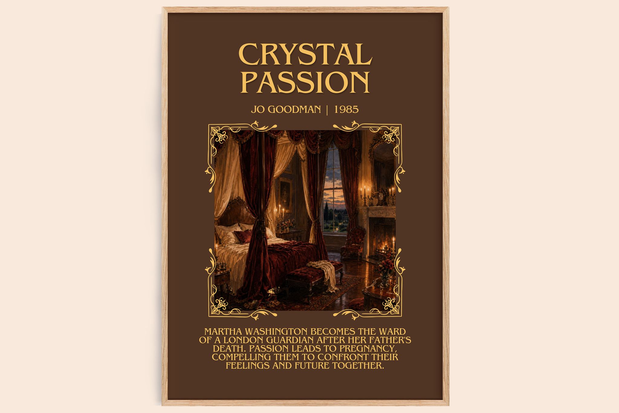 Crystal Passion Minimalist Book Poster by Jo Goodman