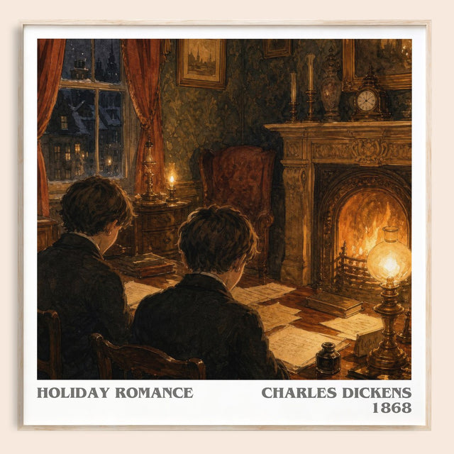 Holiday Romance Literary Art Print by Charles Dickens