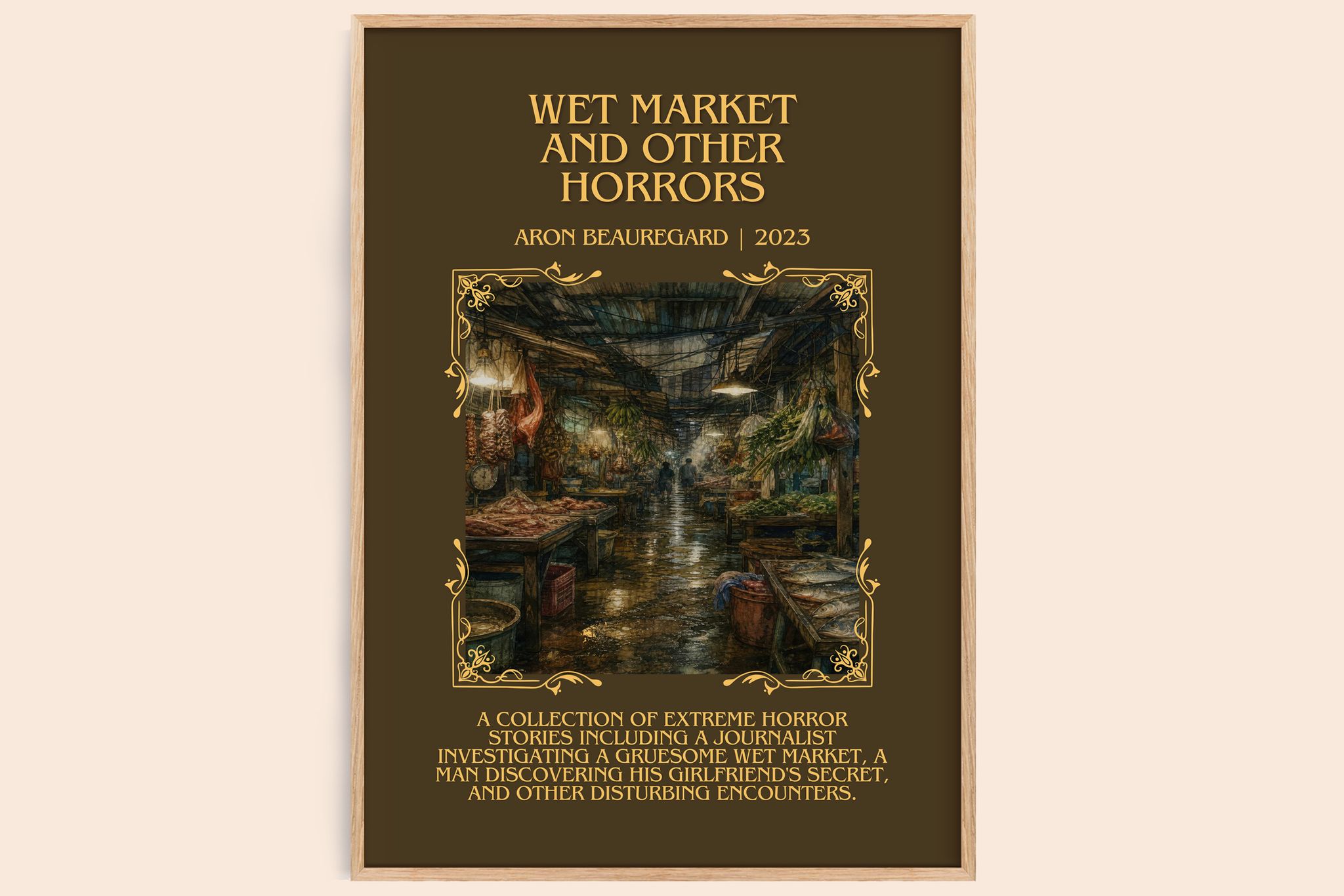 Wet Market and Other Horrors Minimalist Book Poster by Aron Beauregard