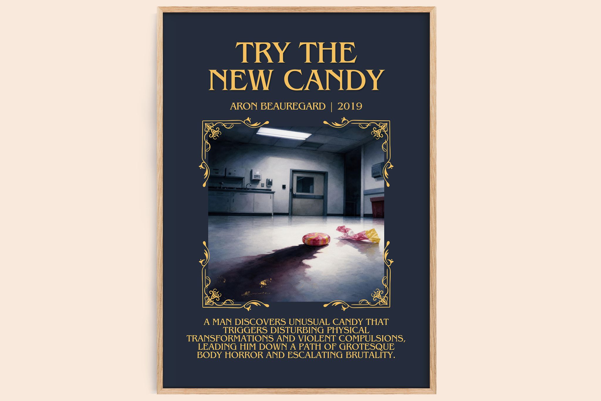 Try the New Candy Minimalist Book Poster by Aron Beauregard