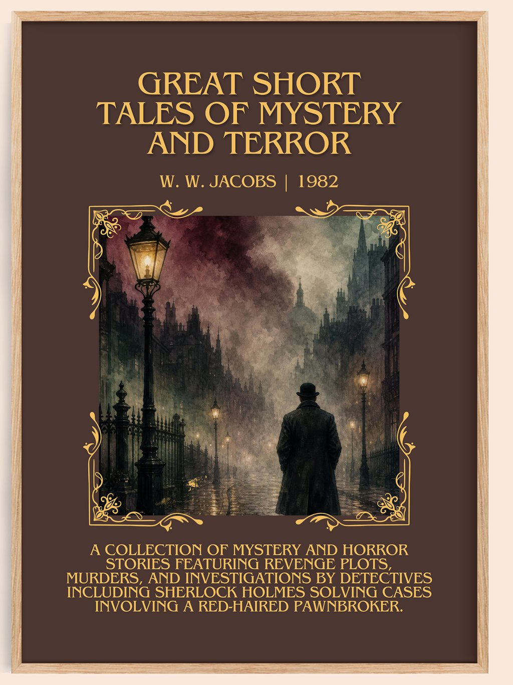 Great Short Tales of Mystery and Terror Minimalist Book Poster by W. W. Jacobs – book poster