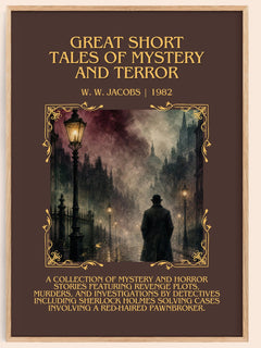 Great Short Tales of Mystery and Terror Minimalist Book Poster by W. W. Jacobs – book poster