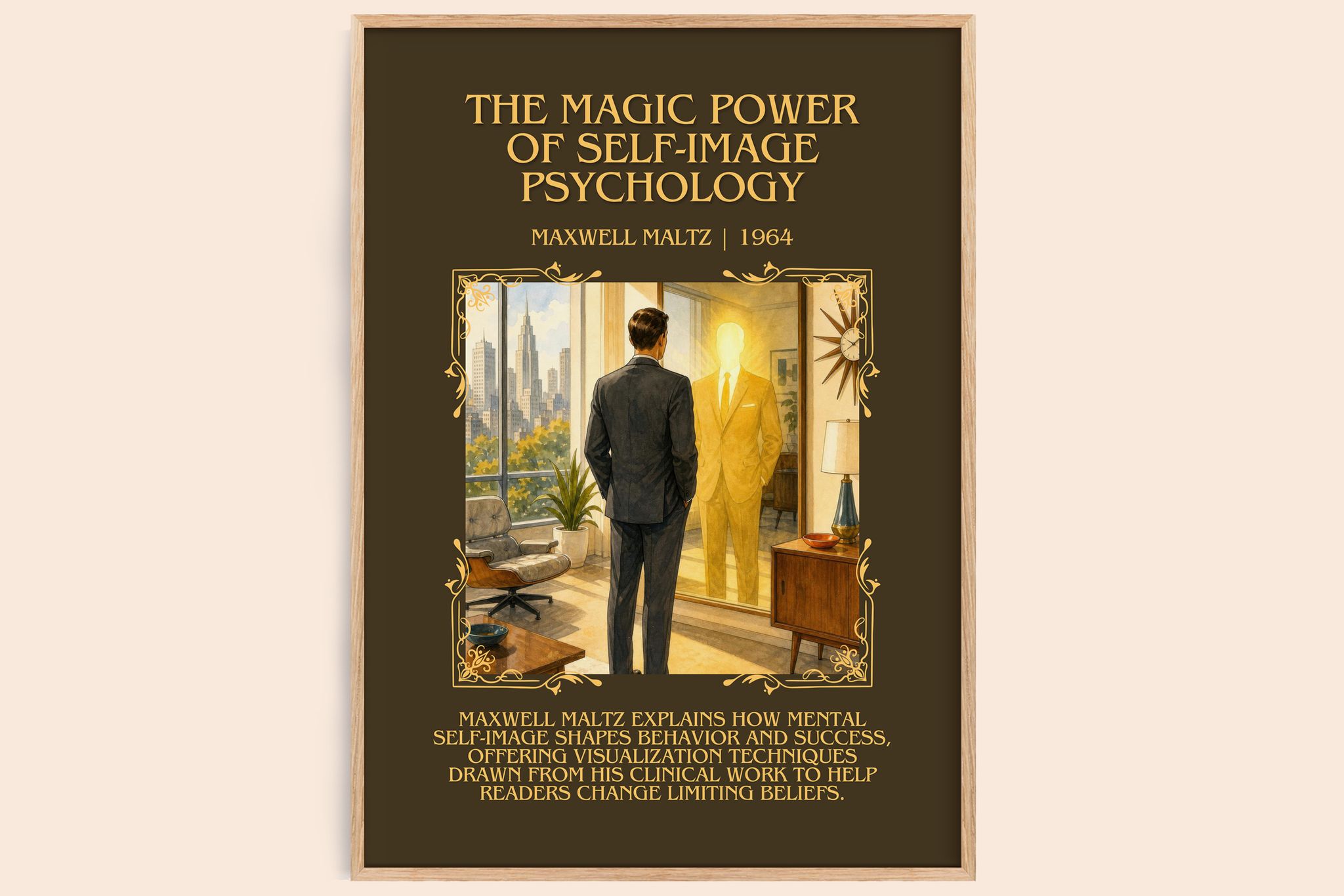 Magic Power of Self-Image Psychology Minimalist Book Poster by Maxwell Maltz