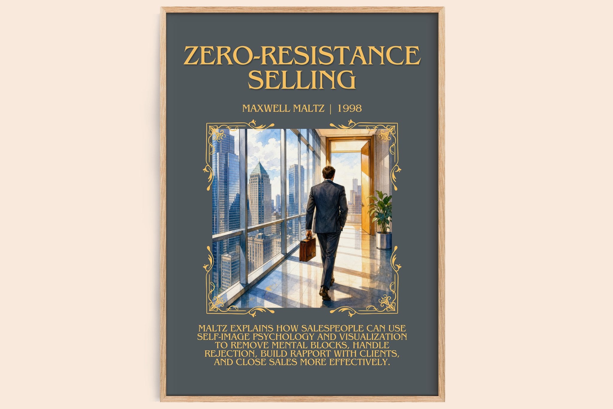 Zero-resistance selling Minimalist Book Poster by Maxwell Maltz