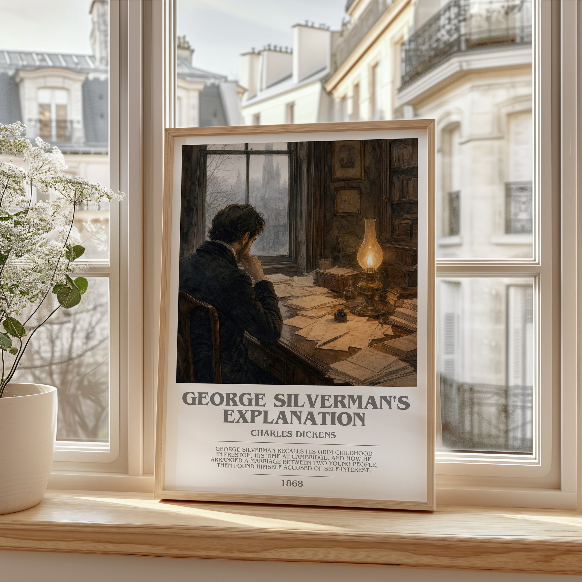 George Silverman'S Explanation bookish poster colour and style options – Charles Dickens book art