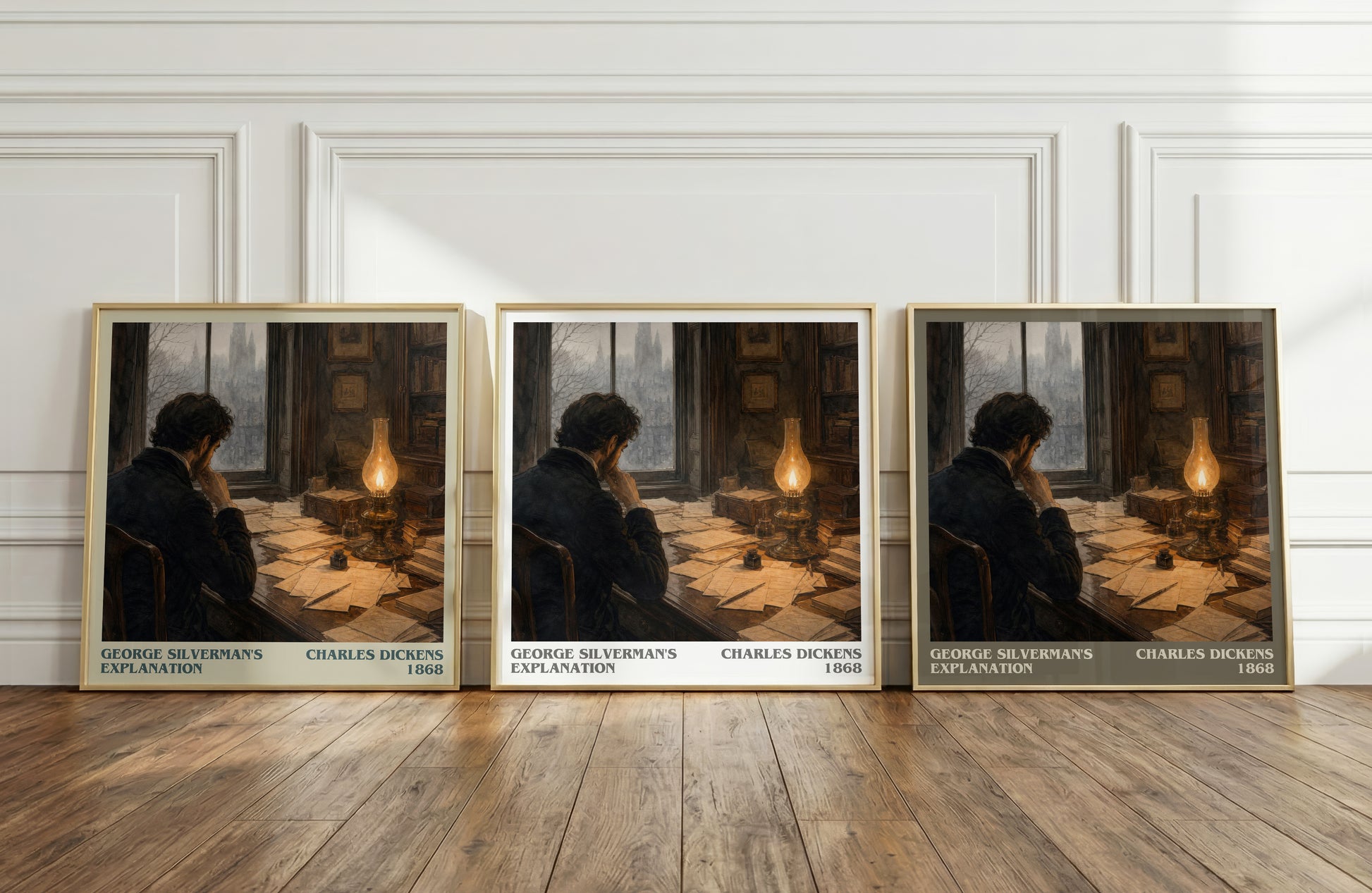 George Silverman'S Explanation literary art print colour and style options – Charles Dickens book art