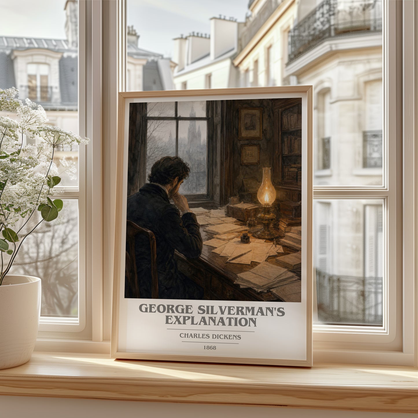 George Silverman'S Explanation book cover poster colour and style options – Charles Dickens book art