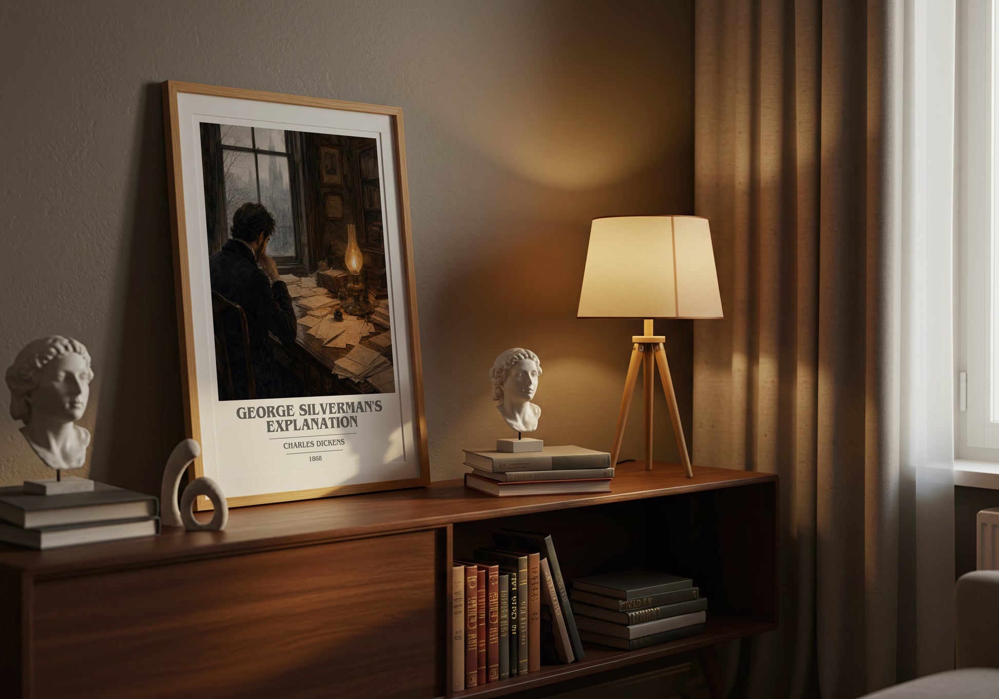 George Silverman'S Explanation book cover book poster framed on wall – classic literature wall art