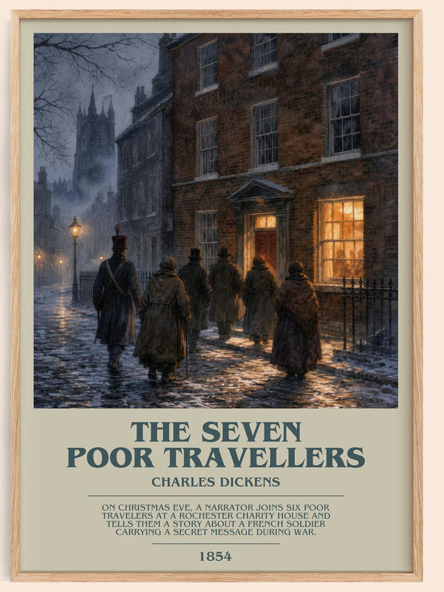 The Seven Poor Travellers Bookish Wall Art by Charles Dickens