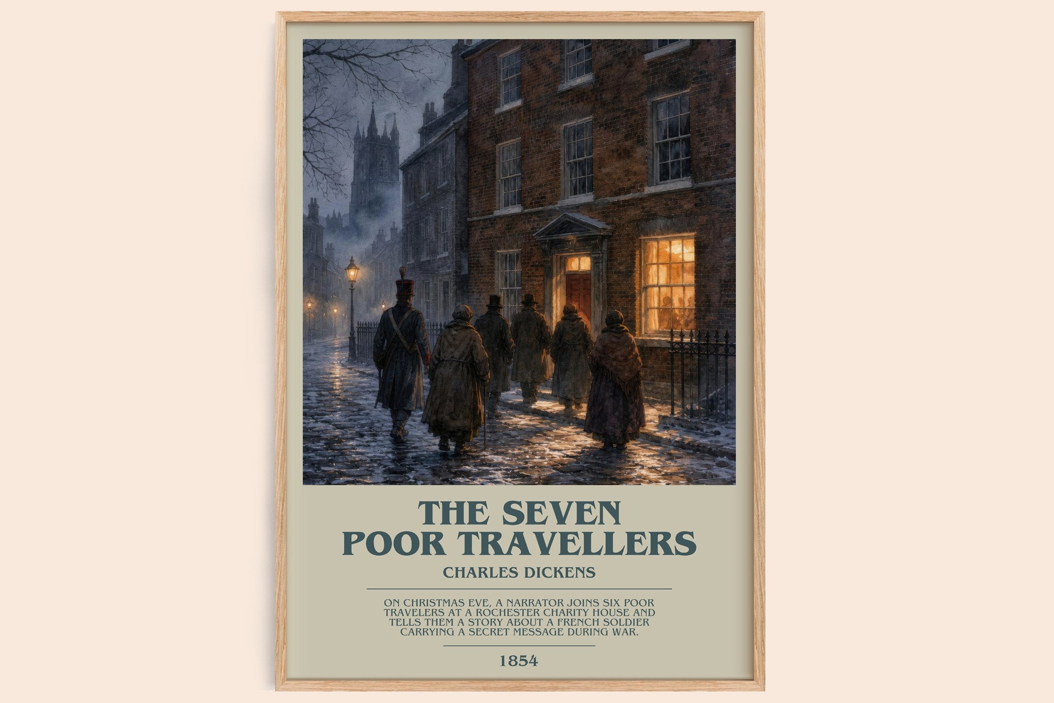 The Seven Poor Travellers Bookish Wall Art by Charles Dickens