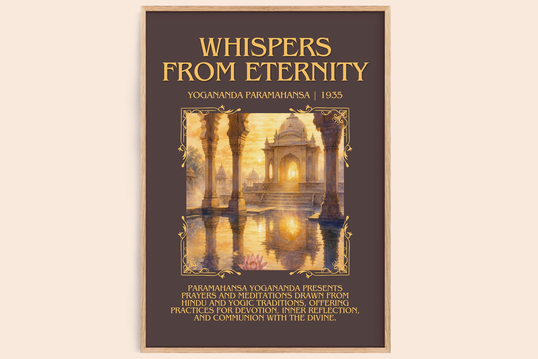 Whispers from Eternity Minimalist Book Poster by Yogananda Paramahansa