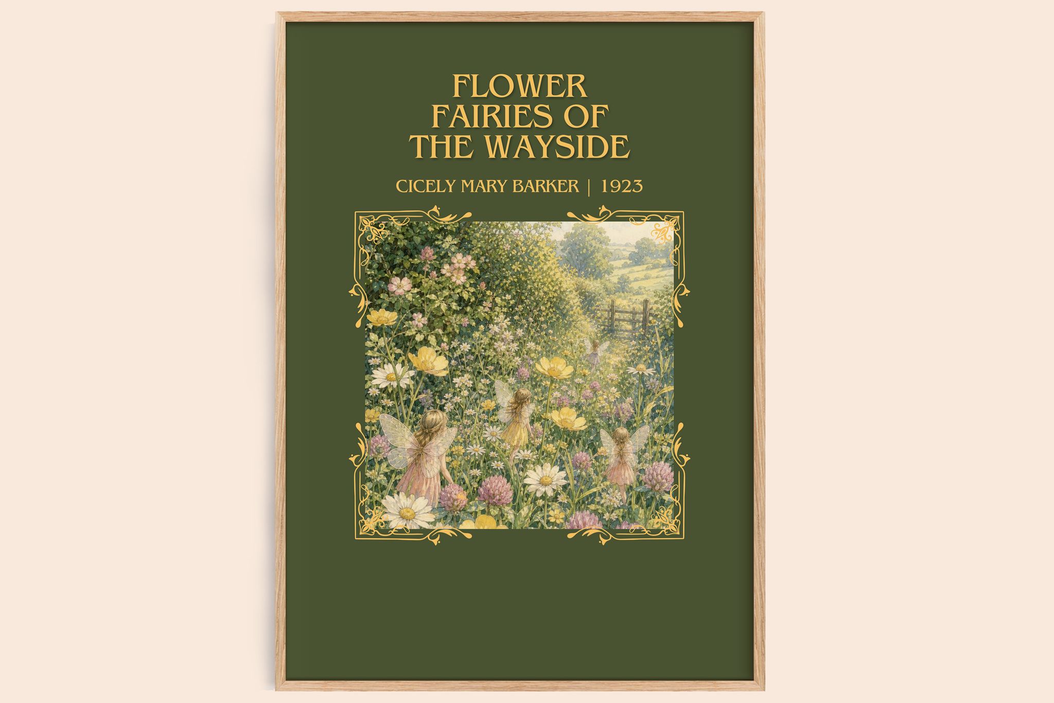 Flower Fairies of the Wayside Minimalist Book Poster by Cicely Mary Barker
