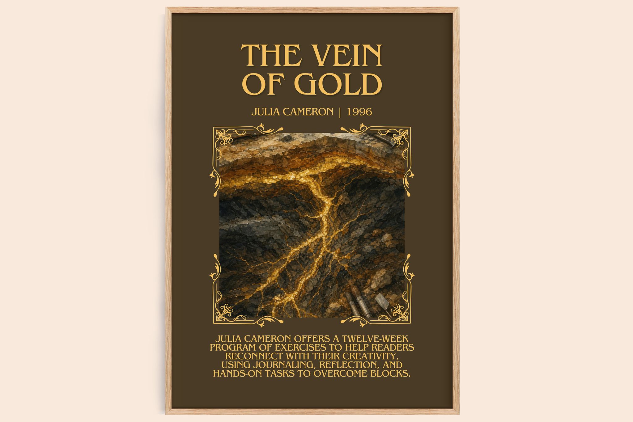 The Vein of Gold Minimalist Book Poster by Julia Cameron