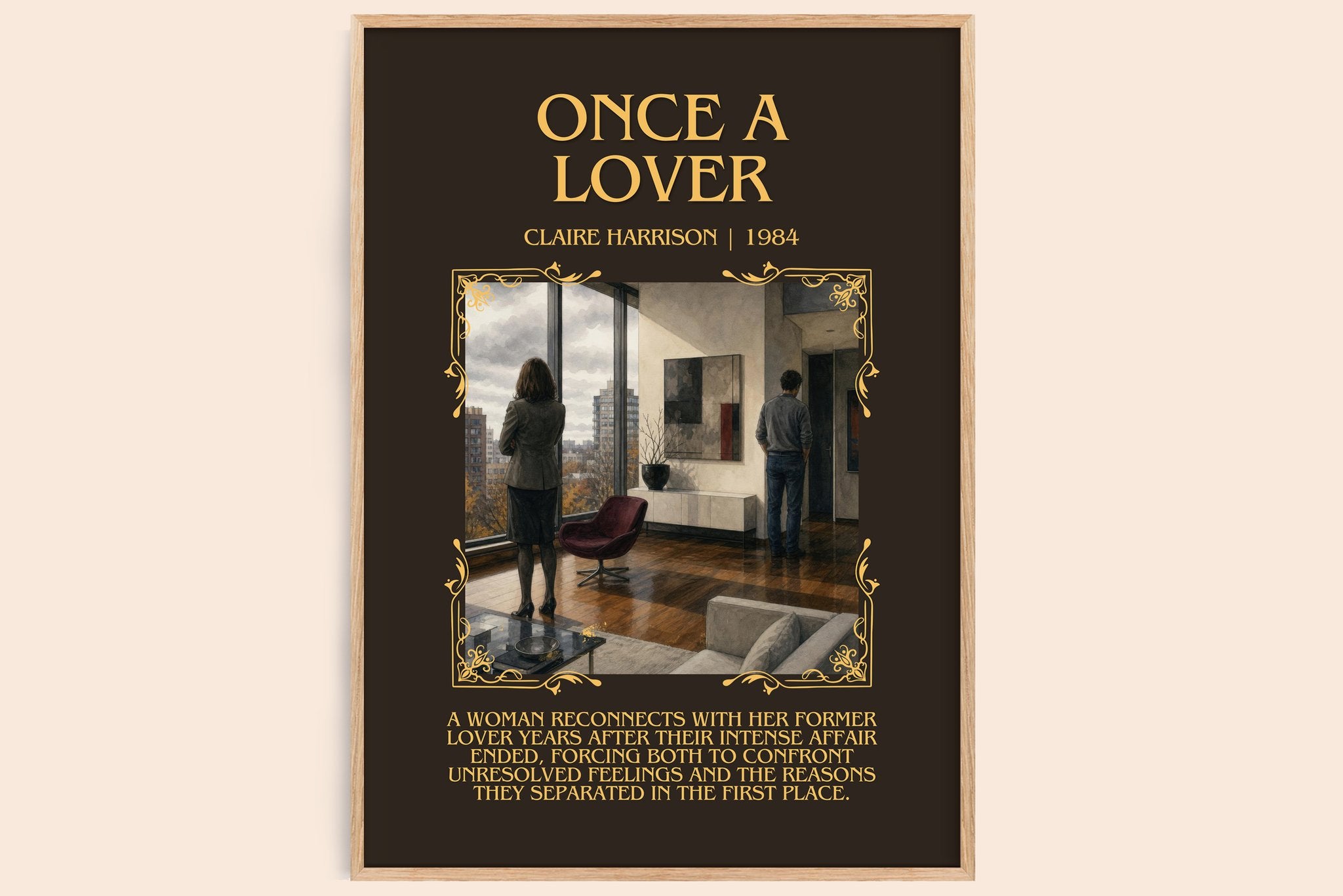 Once a lover Minimalist Book Poster by Claire Harrison