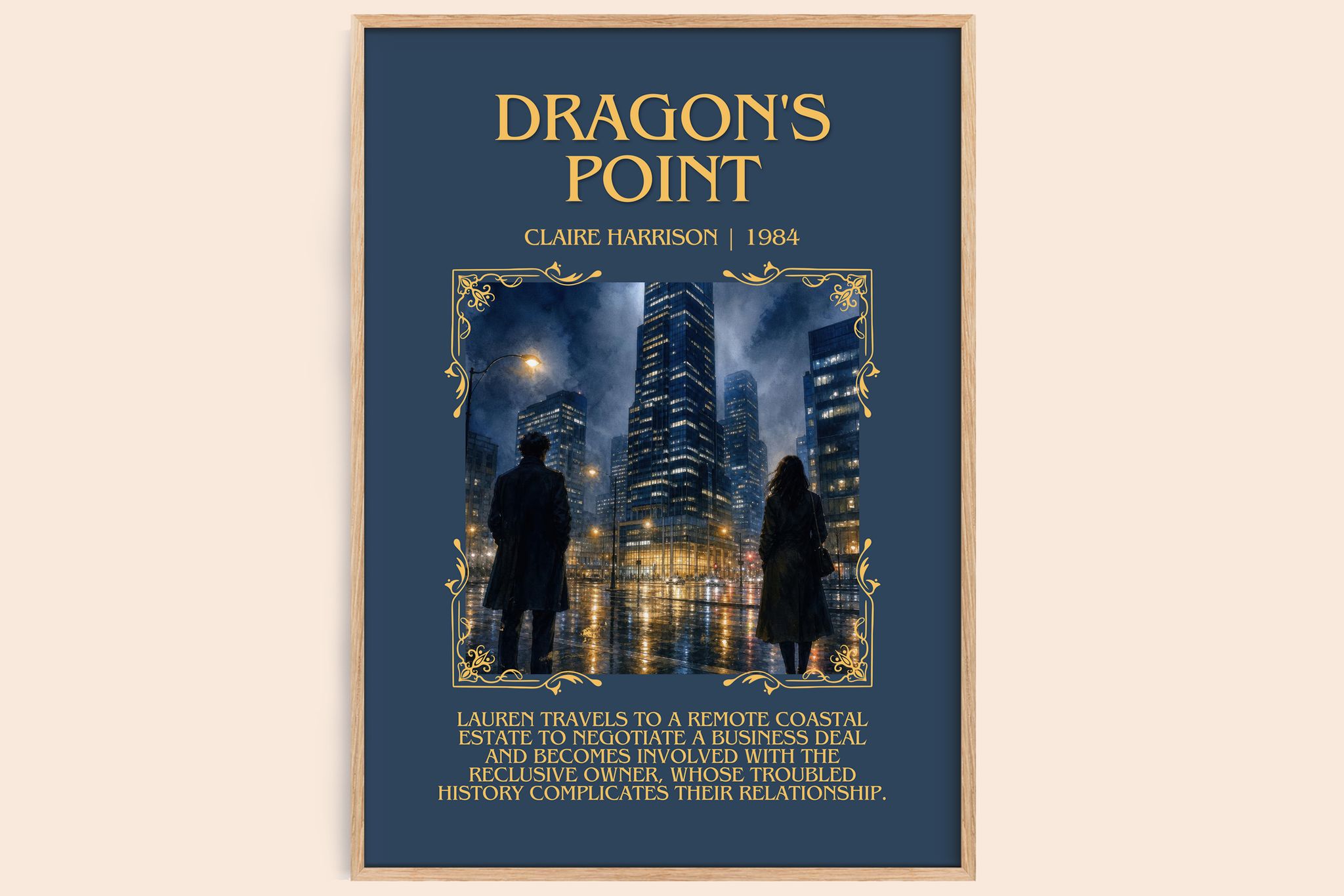 Dragon's Point Minimalist Book Poster by Claire Harrison