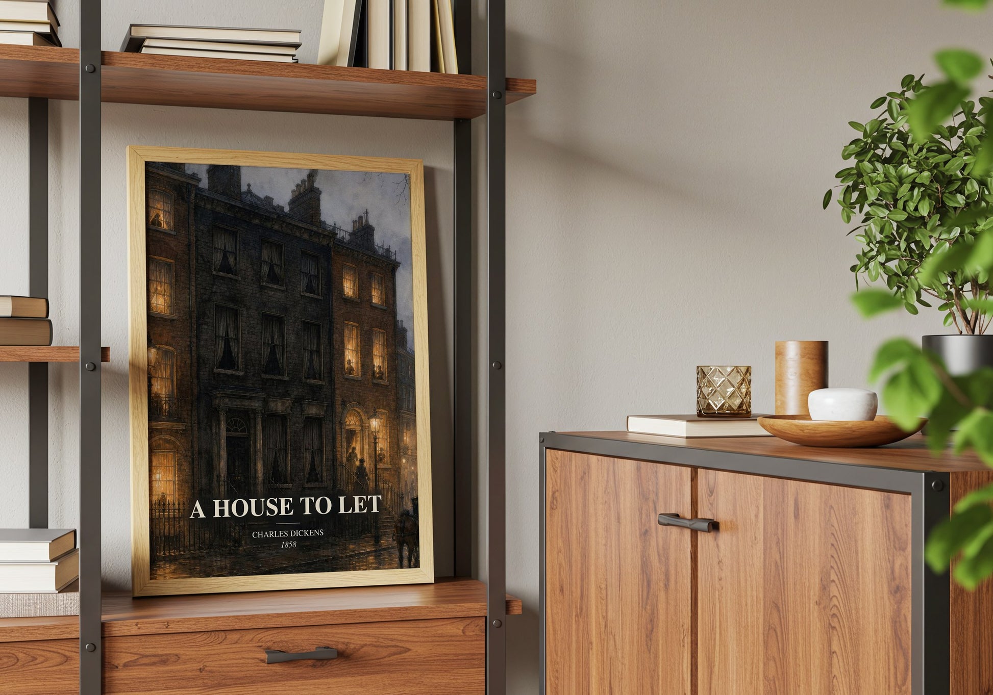 A House To Let book watercolour illustration paper finish options – matte satin gloss