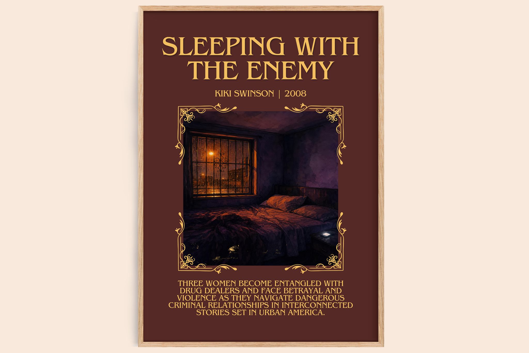 Sleeping with the enemy Minimalist Book Poster by Kiki Swinson