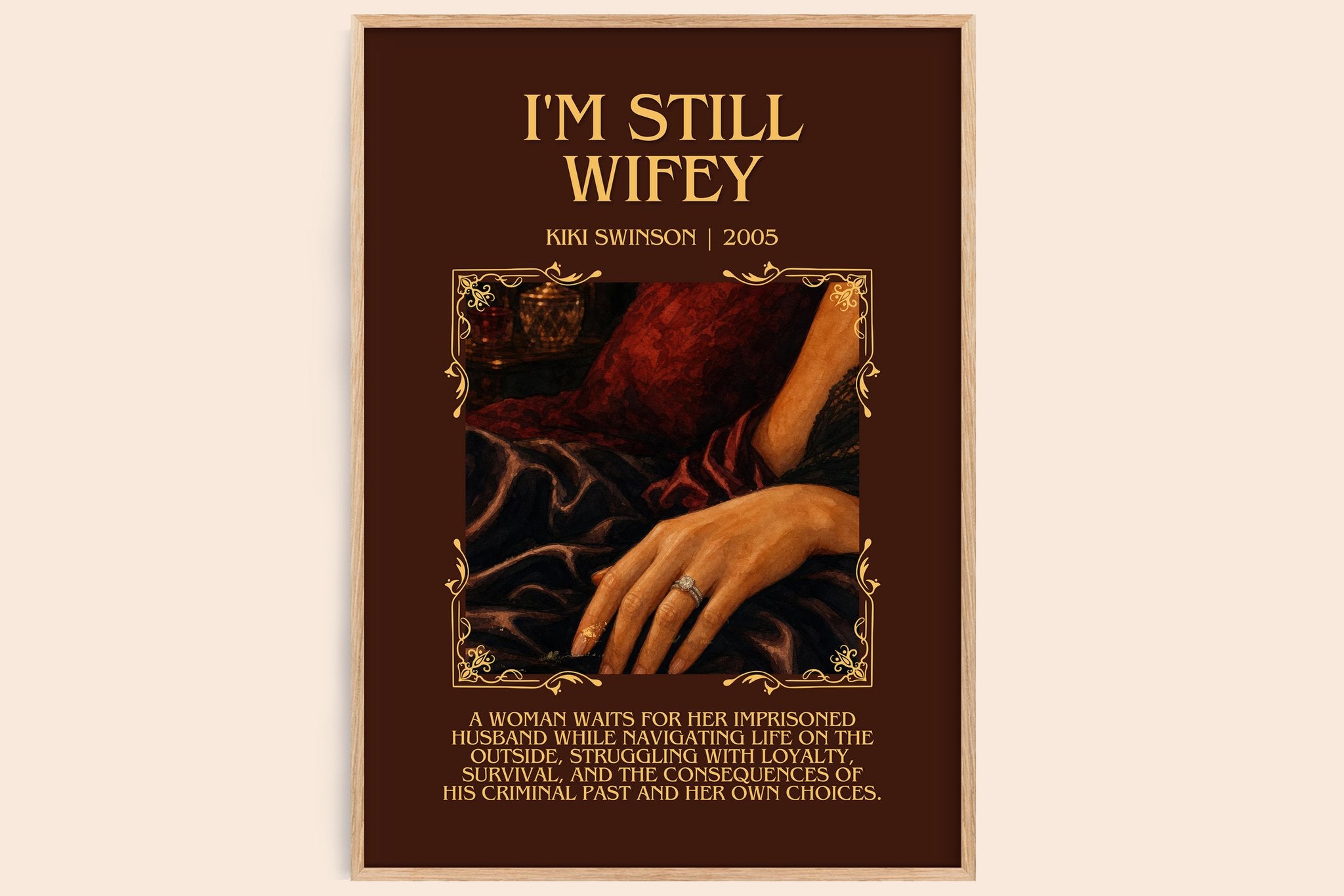 I'm Still Wifey Minimalist Book Poster by Kiki Swinson