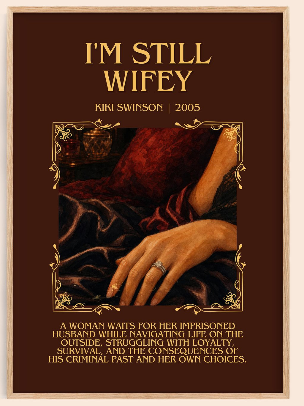 I'm Still Wifey Minimalist Book Poster by Kiki Swinson – book poster