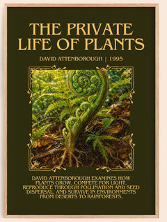 private life of plants Minimalist Book Poster by David Attenborough – book poster